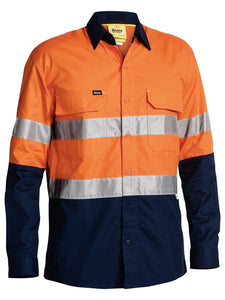 Bisley XFlow Hi Vis Taped Shirt L/s BS6415T