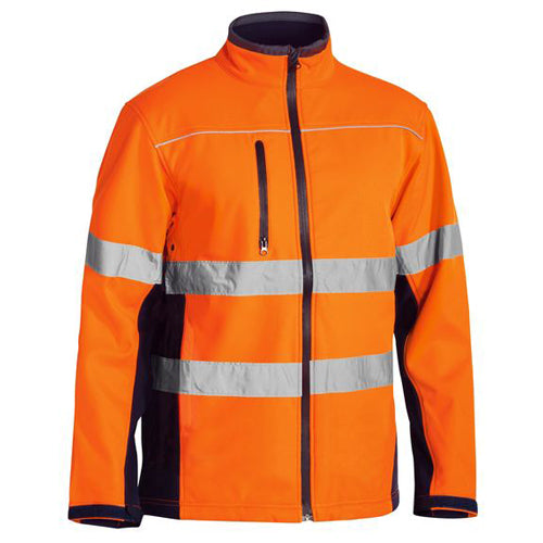 Bisley Hi Vis Taped Soft Shell Jacket BJ6059T