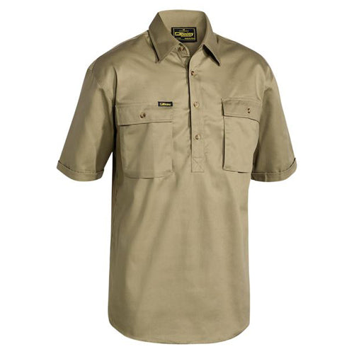 Bisley Drill Shirt Closed Front S/s BSC1433