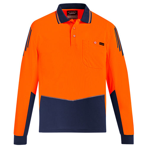 Syzmik Flux Hi Vis Polo L/s ZH310